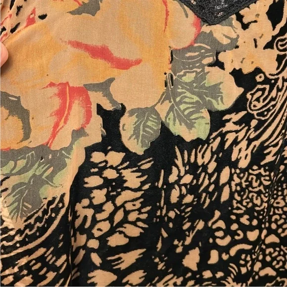 Mystree Black and Brown Floral Midi Dress - Picture 6 of 10